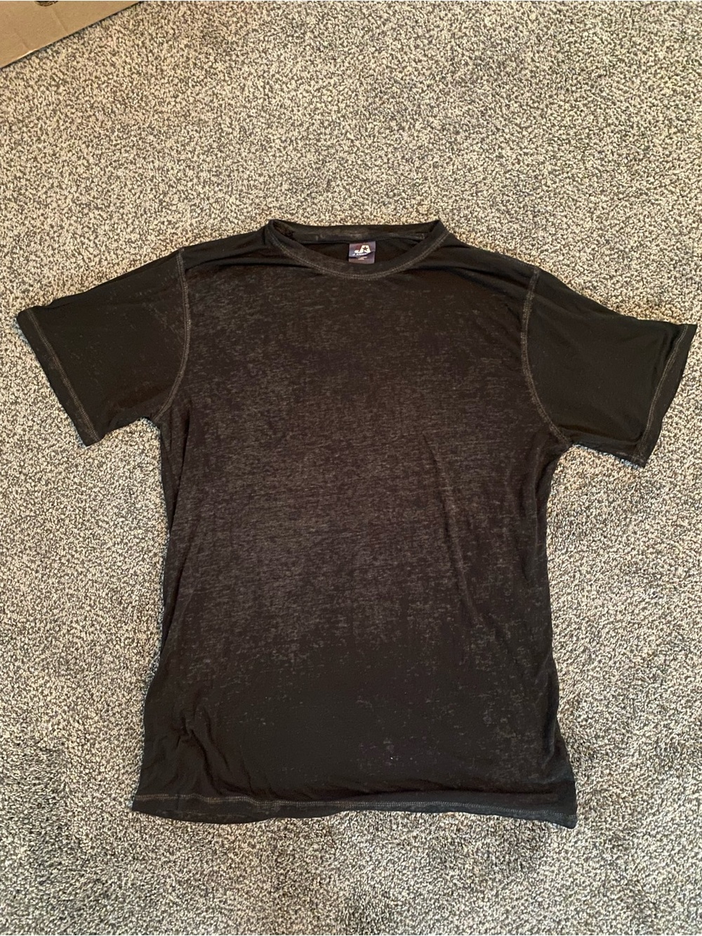 J. America Men's Black Short Sleeve Crew Tee